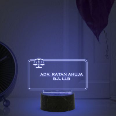 Advocate Name Plate With Customized Name